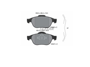 Klocki hamulcowe Megane II Scenic II Textar 2324502