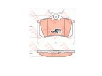 Klocki hamulcowe Clio Megane Scenic TRW GDB823