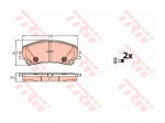 Klocki hamulcowe Espace V Megane IV Scenic IV Talisman TRW GDB2152