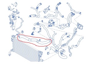 Przewód wodny Laguna III 2.0 dCI Meilleur 215010012R