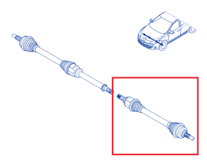 Półoś napędowa lewa Megane III 2.0 TCe Renault
