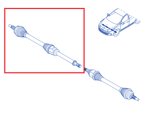 Półoś napędowa prawa Megane III 2.0 TCe Renault