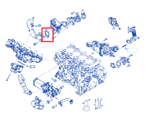 Uszczelka zaworu EGR Master III 2.3 dCI Renault 147193862R
