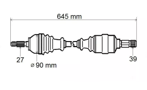 Póloś lewa Laguna III 2.0T automat Meilleur 8200618176