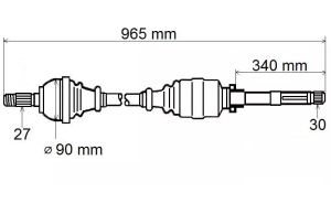 Póloś prawa Laguna III 2.0T automat Meilleur 8200805489