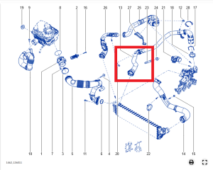 Przewód powietrza Master III 2.3 dCI biturbo Meilleur 144607250R