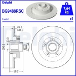 Tarcza hamulcowa tył Megane IV Scenic IV Talisman Delphi DEL BG9488RSC
