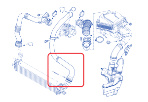 Wąż przewód intercoolera Meilleur 144607746R Laguna III