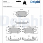 Klocki hamulcowe tył Kadjar Delphi LP3145