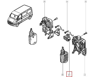 Zaczep rygiel bolec zamka Renault 7700310536 Kangoo I Master II