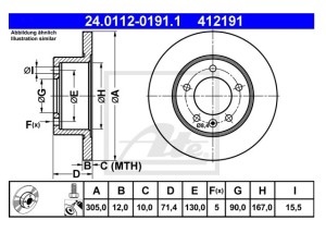 Tarcze hamulcowe ATE Master III