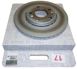 Tarcza hamulcowa Renault 402060002R=402066813R=402066949R Megane III Laguna III Scenic III