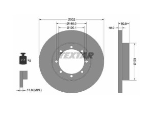 Tarcze hamulcowe Textar 92230800 Master III